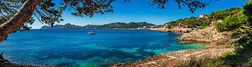 Wunderschöne Insellandschaft auf Mallorca, idyllische Küstenlinie in Cala Rajada von Alex Winter