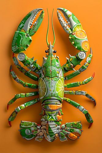 Lobster Luxe - cans of soda lobster by Marianne Ottemann - OTTI