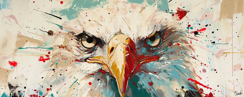Abstrakter Adler von Kunst Laune