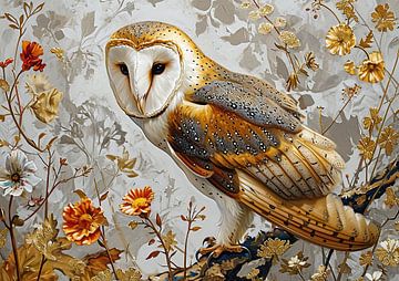 Hibou | Luxury Owl Art sur De Mooiste Kunst