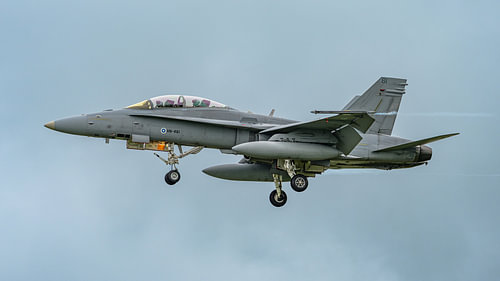 Boeing F/A-18CD Hornet de l'armée de l'air finlandaise. sur Jaap van den Berg