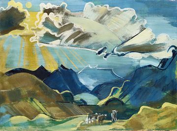 August Babberger - Balmalp with Schächental and Urirotstock (1927-1928) by Peter Balan