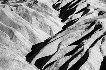 Zabriskie Point zwart-wit van Dieter Walther