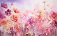 Pink & purple flower meadow
