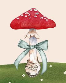 Wandbild „Pilz-Pflanzschule“ – Verspielter Druck zur Dekoration des Babyzimmers von Fuzzy Stardust Studio