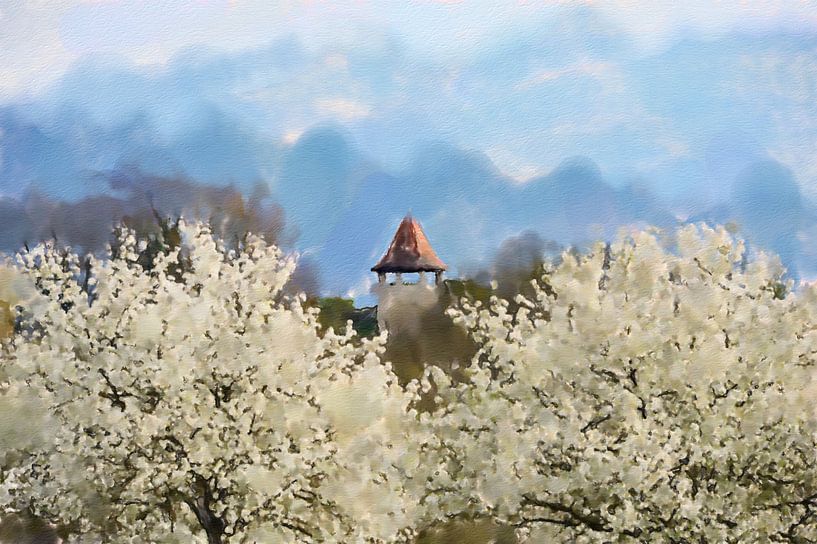 The water tower in Heitersheim ART 1.0 by Ingo Laue