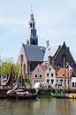 Groote Kerk Maassluis met historische schepen by Maurice Verschuur thumbnail