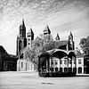 Het Vrijthof in Maastricht in zwart-wit van Streets of Maastricht
