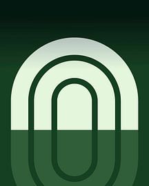 Skandinavische Regenbogen Komposition II von Mad Dog Art