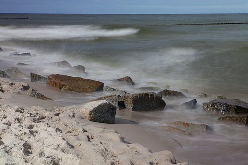 Plage de la mer Baltique sur l'île d'Usedom