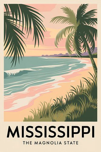 Mississippi sur Poster Art Shop