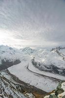 Gorner gletsjer in de Walliser Alpen