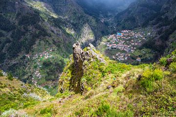 View to the Nuns Dale on the island Madeira, Portugal by Rico Ködder