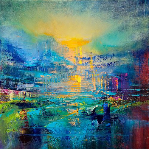 Een nieuwe dag - De zon aan de horizon