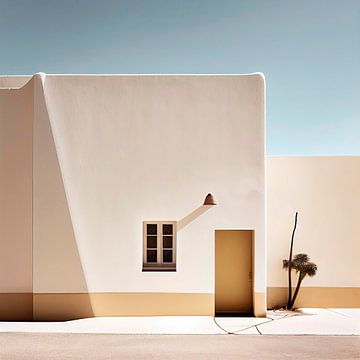 Maison stylisée au soleil sur Maarten Knops