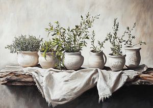 Harmonie von Weiß und Natur
