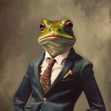 Frederick, Gentleman, Frosch im Anzug von Color Square