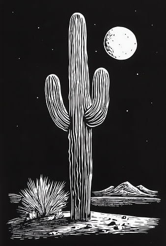 Cactus Full Moon
