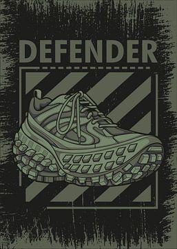 Balenciaga Defender Donkergroen Sneaker van Adam Khabibi