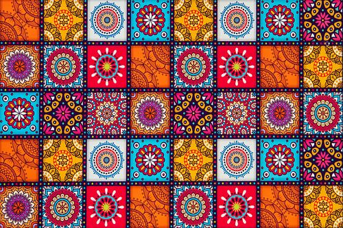 Kleurrijke mozaïek van Mandala