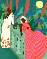 Nuits luxuriantes et robes fluides