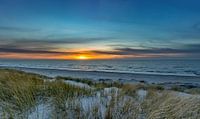 paal 21 texel zonsondergang van Texel360Fotografie Richard Heerschap thumbnail