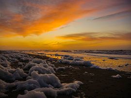 Zonsondergang Texel van Jasper van der Vos