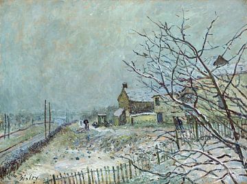 Alfred Sisley,Eerste sneeuw bij Veneux-Nadon