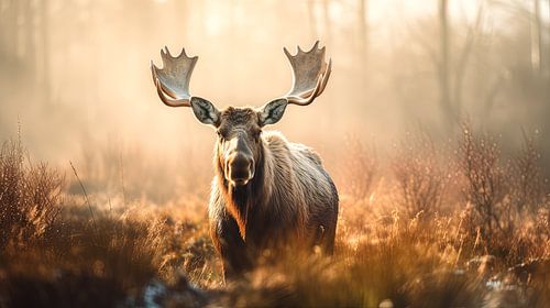 The Moose in Morning Light