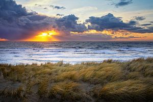 Sonnenuntergang auf Texel.