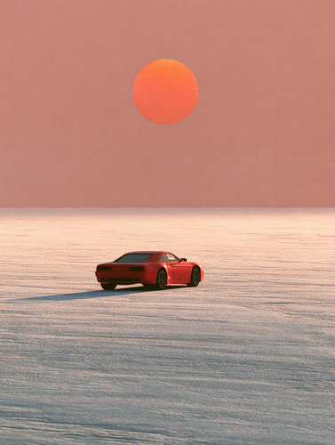 Red Car, Blue Horizon