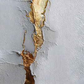 Art abstrait minimaliste Wabi-Sabi doré