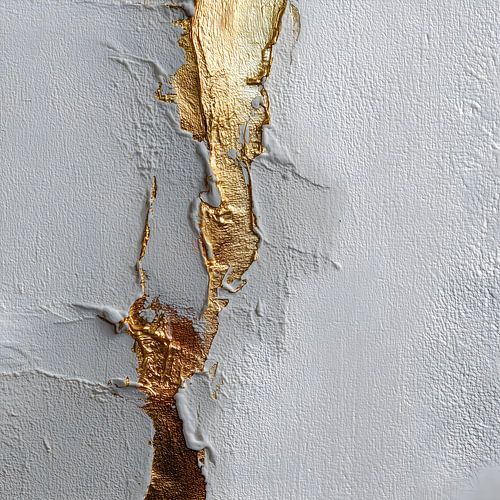Minimalist Abstract Wabi-Sabi Gold Art