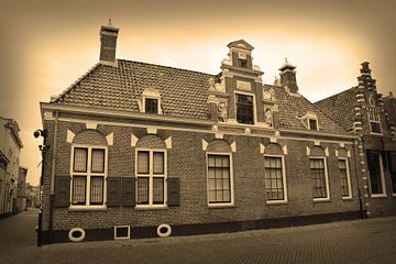 Alkmaar Noord-Holland Binnenstad Sepia Nederland
