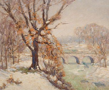 Paul A. Randall (American, 1879-1932)~Riverbank in de winter