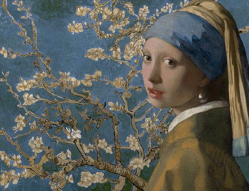 Meisje met de parel - Amandelbloesem, blauw