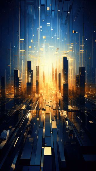 Mystische Verzauberung: Eine faszinierende abstrakte Wanddekoration von Shine by Nous