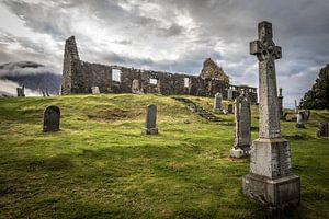 Ruine der Church of Kilchrist, Broadford, Isle of Skye
