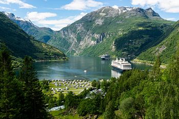 Schepen in de Geiranger