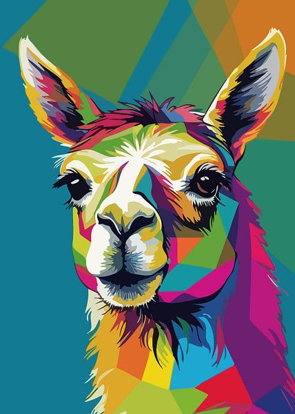 Llama Pop Art by MIROKKU