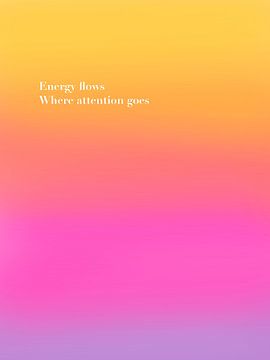 Inspirational quote wall decoration in pastel colours – soft colours art