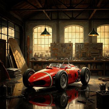 Ferrari 156 Sharknose in werkplaats van Jan Keteleer