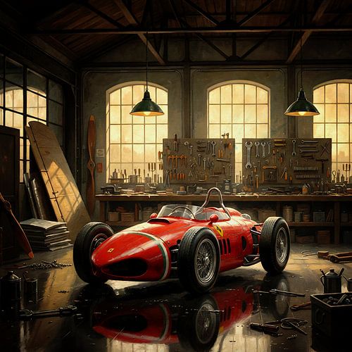 Ferrari 156 Sharknose in werkplaats