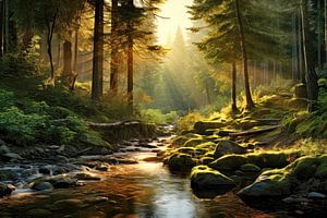 Bachlauf im Wald