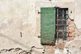 Shutter on an old farmhouse by Heiko Kueverling
