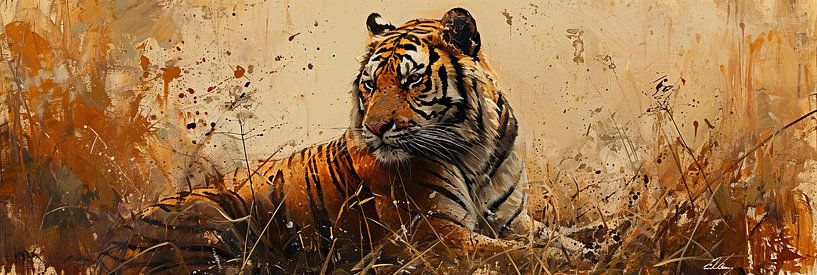 Malerei Tiger Art von Kunst Laune