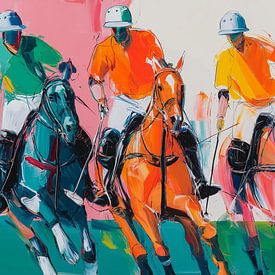 Drei Polospieler von ARTemberaubend