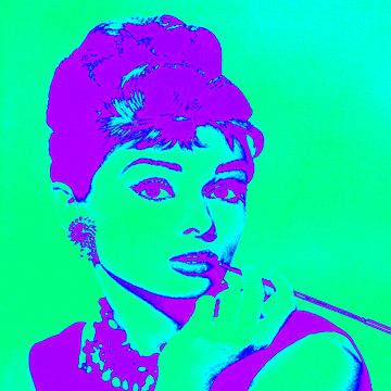 Audrey Hepburn von Kathleen Artist Fine Art