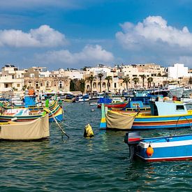 Bateaux de pêche à Marsaxlokk Malte sur Dieter Walther