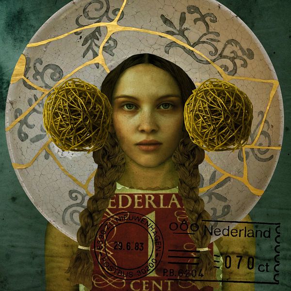 Tampon d'or Pop-Art Beauty Holland par Yvonne Zeldenthuis